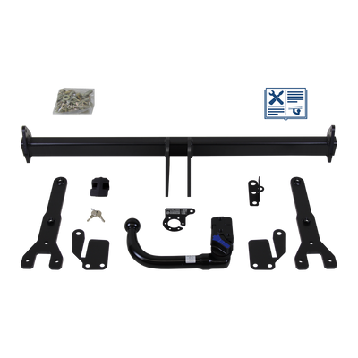 Attelage rotule démontable AUTO-HAK + faisceau TowTec spécifique 7 broches