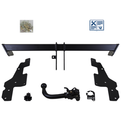 Attelage rotule démontable AUTO-HAK + faisceau TowTec spécifique 7 broches