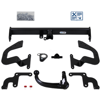 Attelage rotule démontable Oris + faisceau TowTec universel 7 broches