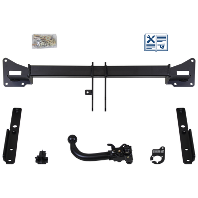 Attelage rotule démontable AUTO-HAK + faisceau TowTec universel 7 broches