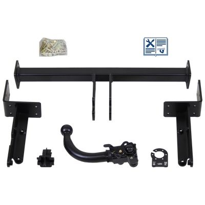 Attelage rotule démontable AUTO-HAK + faisceau TowTec spécifique 13 broches