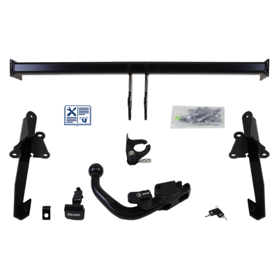 Attelage rotule démontable Brink + faisceau TowTec spécifique 13 broches