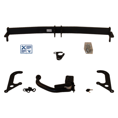 Attelage rotule démontable GDW + faisceau TowTec universel 7 broches