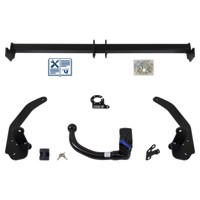 Attelage rotule démontable AUTO-HAK + faisceau TowTec spécifique 13 broches