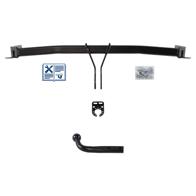 Attelage col de cygne Brink + faisceau TowTec universel 7 broches
