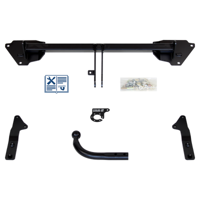 Attelage col de cygne AUTO-HAK + faisceau TowTec universel 7 broches