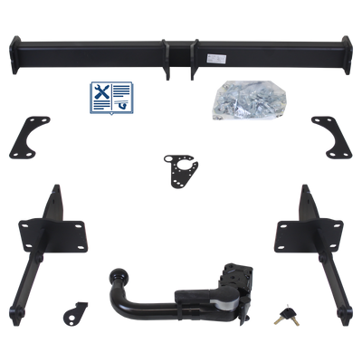 Attelage rotule démontable GDW + faisceau TowTec spécifique 7 broches