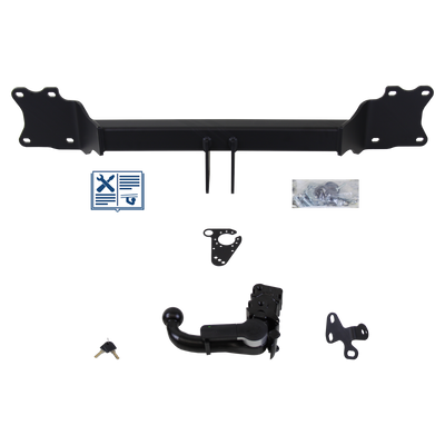 Attelage rotule démontable GDW + faisceau TowTec spécifique 13 broches