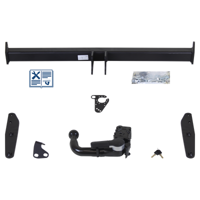 Attelage rotule démontable GDW + faisceau TowTec universel 7 broches