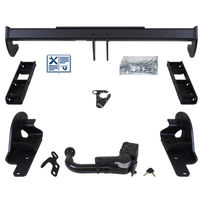 Attelage rotule démontable GDW + faisceau TowTec spécifique 7 broches