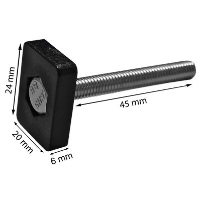Adaptateur pour rainure en T 20x24 pour coffre de toit G3