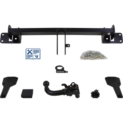 Attelage rotule démontable AUTO-HAK + faisceau TowTec spécifique 13 broches