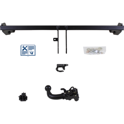 Attelage rotule démontable AUTO-HAK + faisceau TowTec spécifique 7 broches