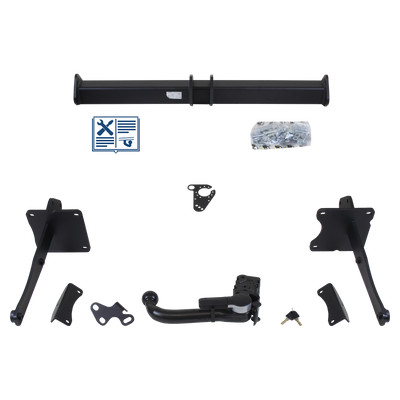 Attelage rotule démontable GDW + faisceau TowTec universel 7 broches