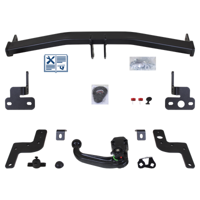 Attelage rotule démontable Westfalia + faisceau TowTec universel 7 broches