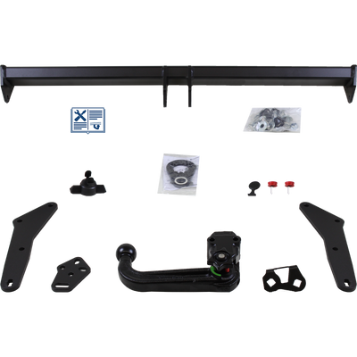 Attelage rotule démontable Westfalia + faisceau TowTec spécifique 13 broches