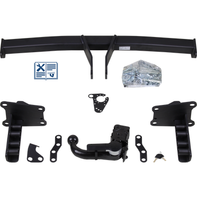 Attelage rotule démontable GDW + faisceau TowTec spécifique 13 broches