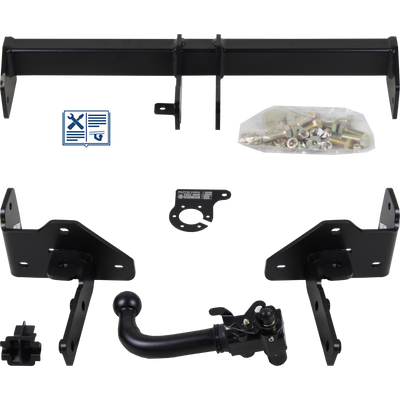 Attelage rotule démontable AUTO-HAK + faisceau TowTec universel 7 broches