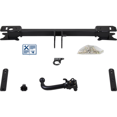 Attelage rotule démontable AUTO-HAK + faisceau TowTec universel 7 broches