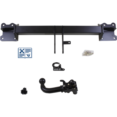 Attelage rotule démontable AUTO-HAK + faisceau TowTec universel 7 broches