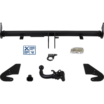 Attelage rotule démontable AUTO-HAK + faisceau TowTec universel 7 broches