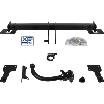 Attelage rotule démontable AUTO-HAK + faisceau TowTec spécifique 7 broches