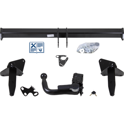 Attelage rotule démontable GDW + faisceau TowTec spécifique 13 broches