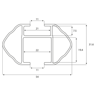 Galerie de toit Menabo PickUp 135 cm