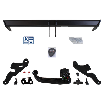 Attelage rotule démontable Westfalia + faisceau TowTec spécifique 7 broches