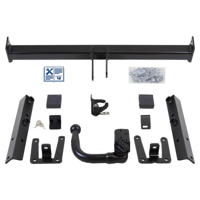 Attelage rotule démontable Brink + faisceau TowTec universel 7 broches