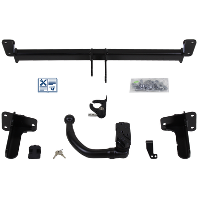 Attelage rotule démontable Brink + faisceau TowTec universel 7 broches