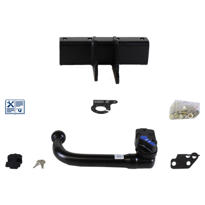 Attelage rotule démontable AUTO-HAK + faisceau TowTec spécifique 13 broches