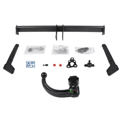 Attelage rotule démontable Westfalia + faisceau TowTec universel 7 broches