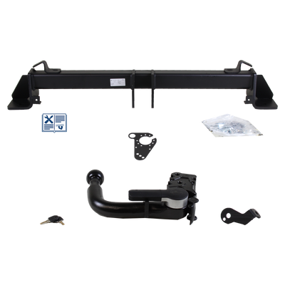 Attelage rotule démontable GDW + faisceau TowTec spécifique 7 broches