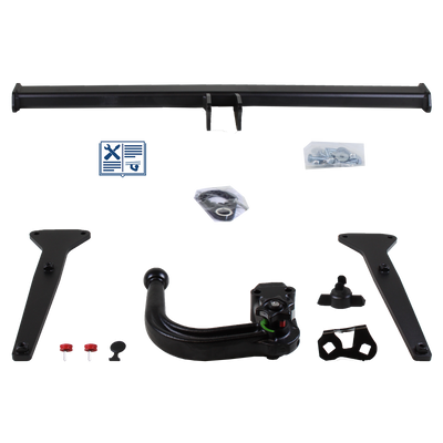 Attelage rotule démontable Westfalia + faisceau TowTec universel 7 broches