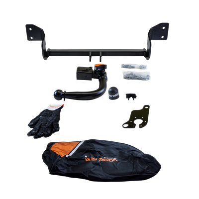 Attelage rotule démontable TowCar + faisceau TowTec universel 7 broches
