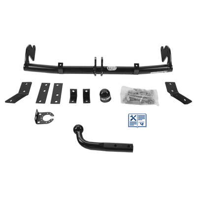 Attelage col de cygne Brink + faisceau TowTec universel 7 broches