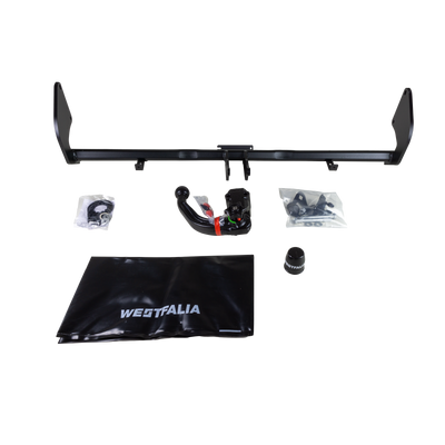 Attelage rotule démontable Westfalia + faisceau TowTec universel 7 broches