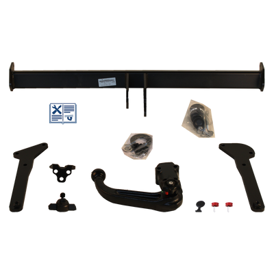 Attelage rotule démontable Westfalia + faisceau TowTec universel 7 broches