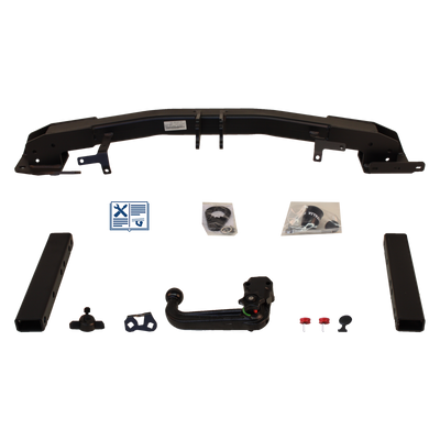 Attelage rotule démontable Westfalia + faisceau TowTec universel 7 broches