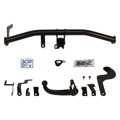 Attelage rotule démontable Oris + faisceau TowTec universel 7 broches