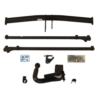 Attelage rotule démontable GDW + faisceau TowTec spécifique 7 broches