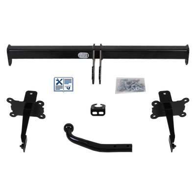 Attelage col de cygne Brink + faisceau TowTec universel 7 broches