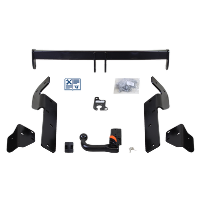 Attelage rotule démontable TowCar + faisceau TowTec universel 7 broches