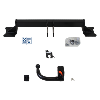 Attelage rotule démontable TowCar + faisceau TowTec universel 7 broches