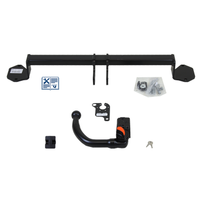 Attelage rotule démontable TowCar + faisceau TowTec spécifique 13 broches
