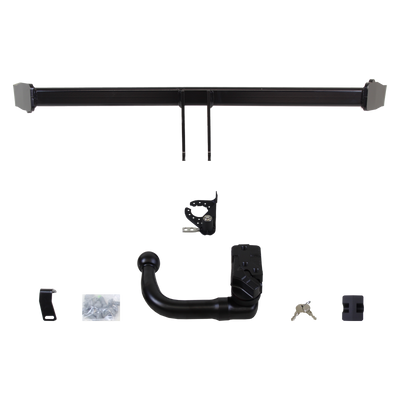Attelage rotule démontable Brink + faisceau TowTec spécifique 13 broches