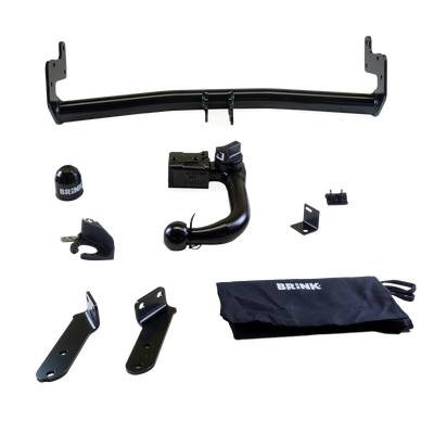 Attelage rotule démontable Brink + faisceau TowTec spécifique 13 broches