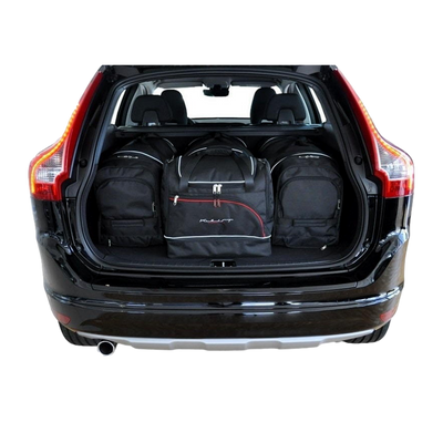 Protection De Coffre Pour Volvo XC60 I (2008-2017) - Bac Plastique Flexible Avec Rebords Hauts