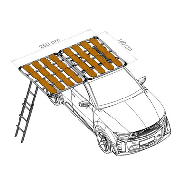 Plateforme de tente de toit Kit CampUp Karma